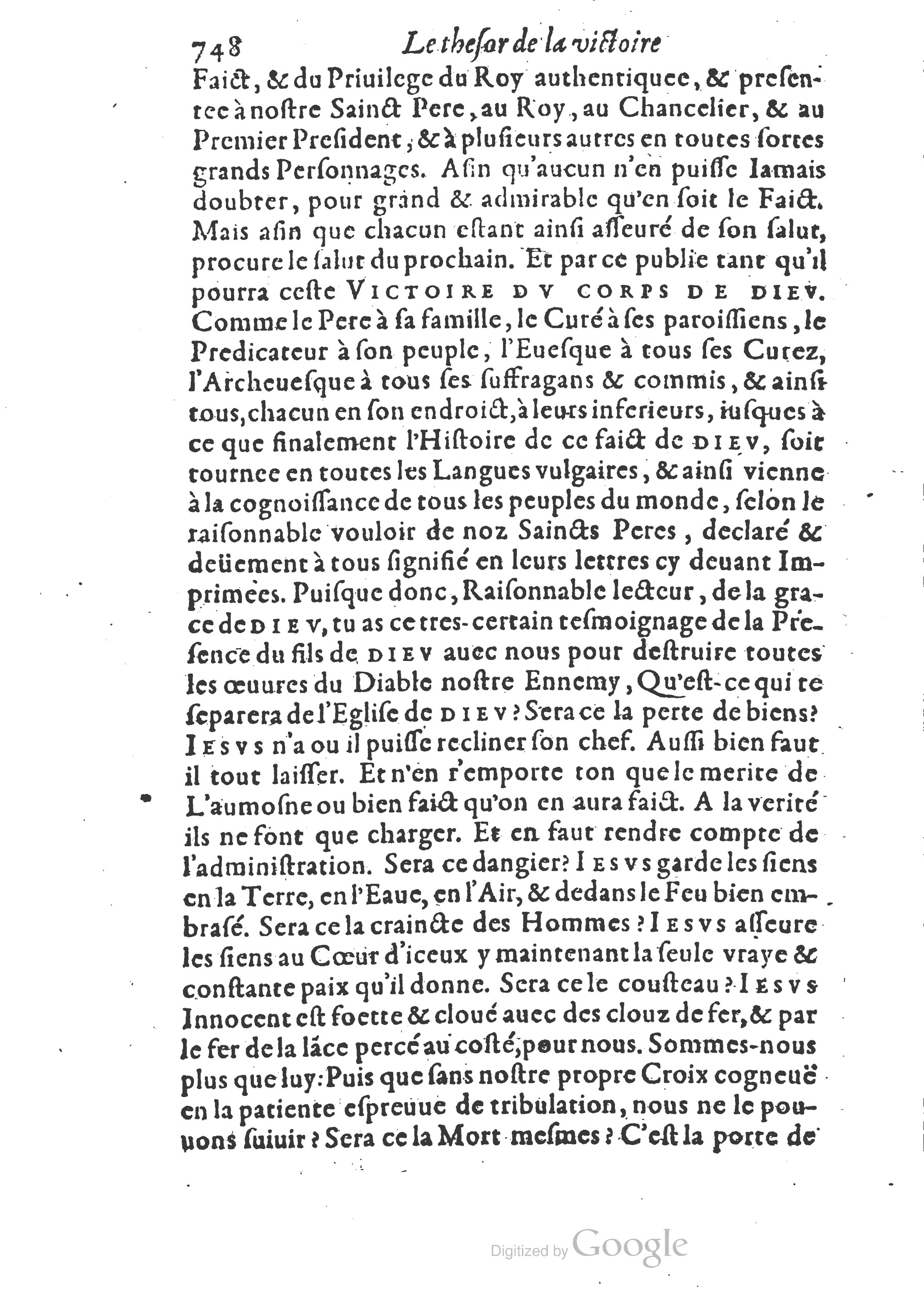 1578 - Nicolas Chesneau - Trésor et entière histoire de la triomphante victoire du corps de Dieu sur l’esprit malin - British Library