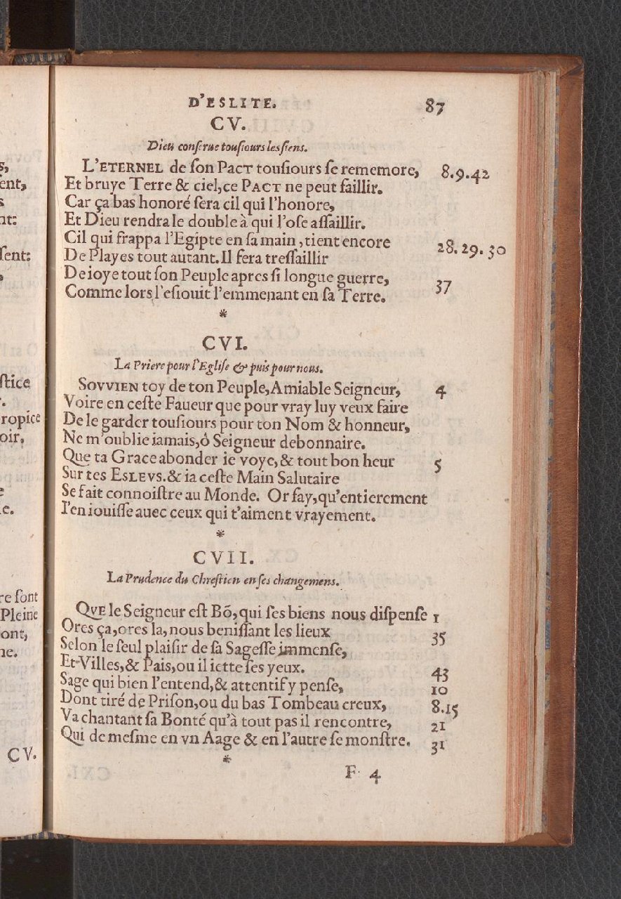1577 - Jean de Laon - Trésor des 150 psaumes de David - Genève