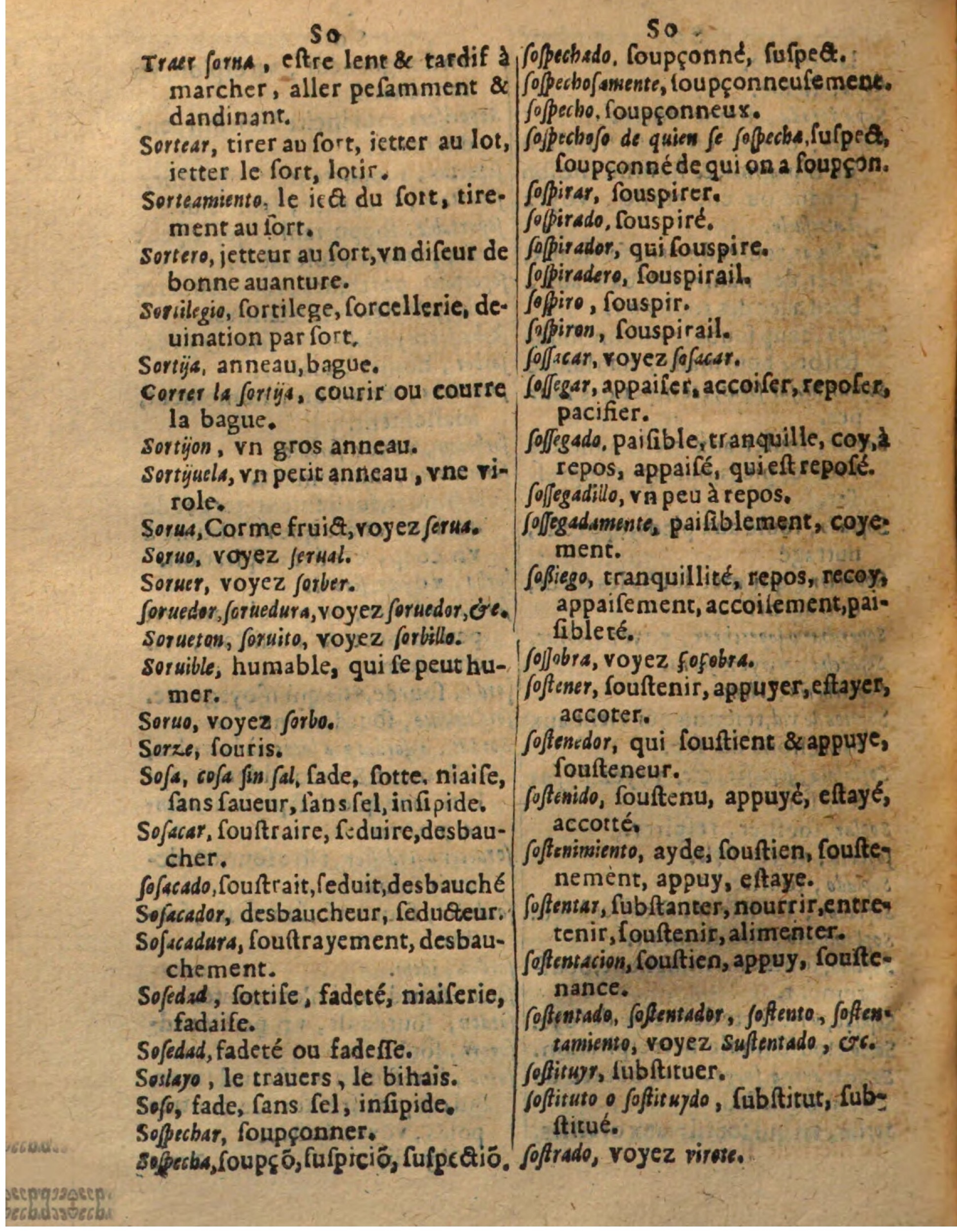 1625 - Hubert Antoine - Trésor des deux langues espagnole et française - Augsbourg