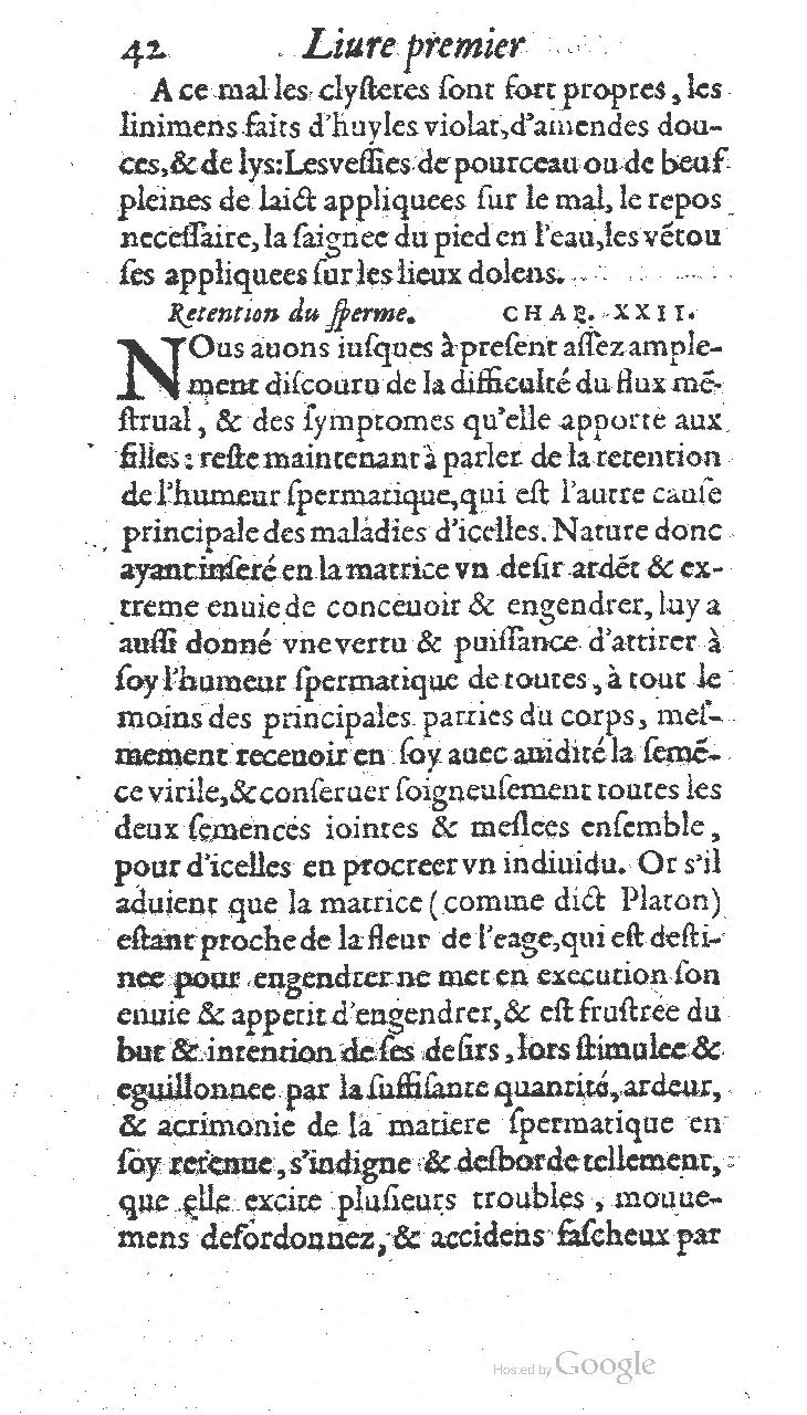 1585 - Jacques du Puis - Trésor des remèdes secrets pour les maladies des femmes - BnF