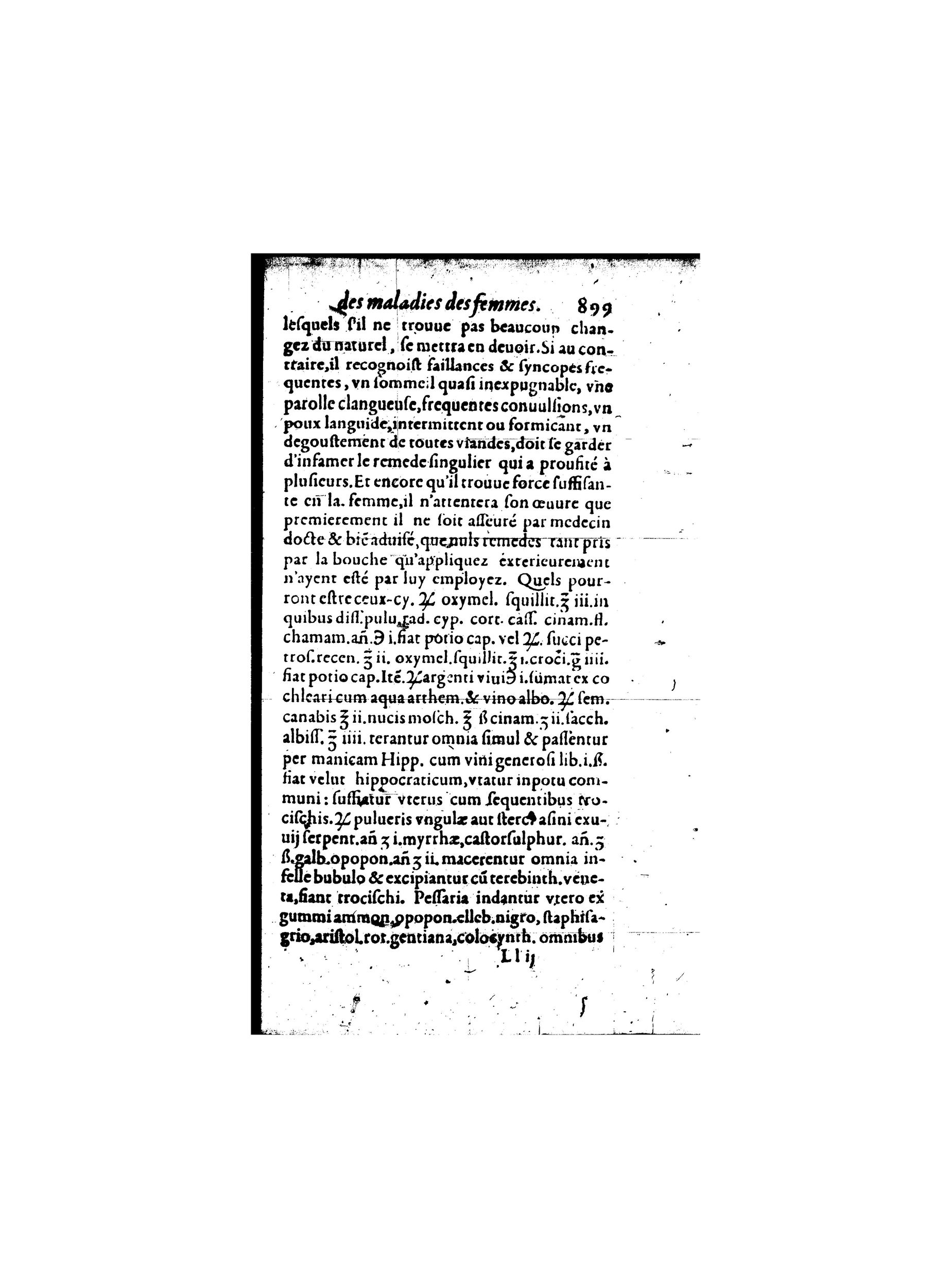 1587 - Jacques du Puis - Trésor des remèdes secrets pour les maladies des femmes - BnF 1587 - Jacques du Puis - Trésor des remèdes secrets pour les maladies des femmes - BnF