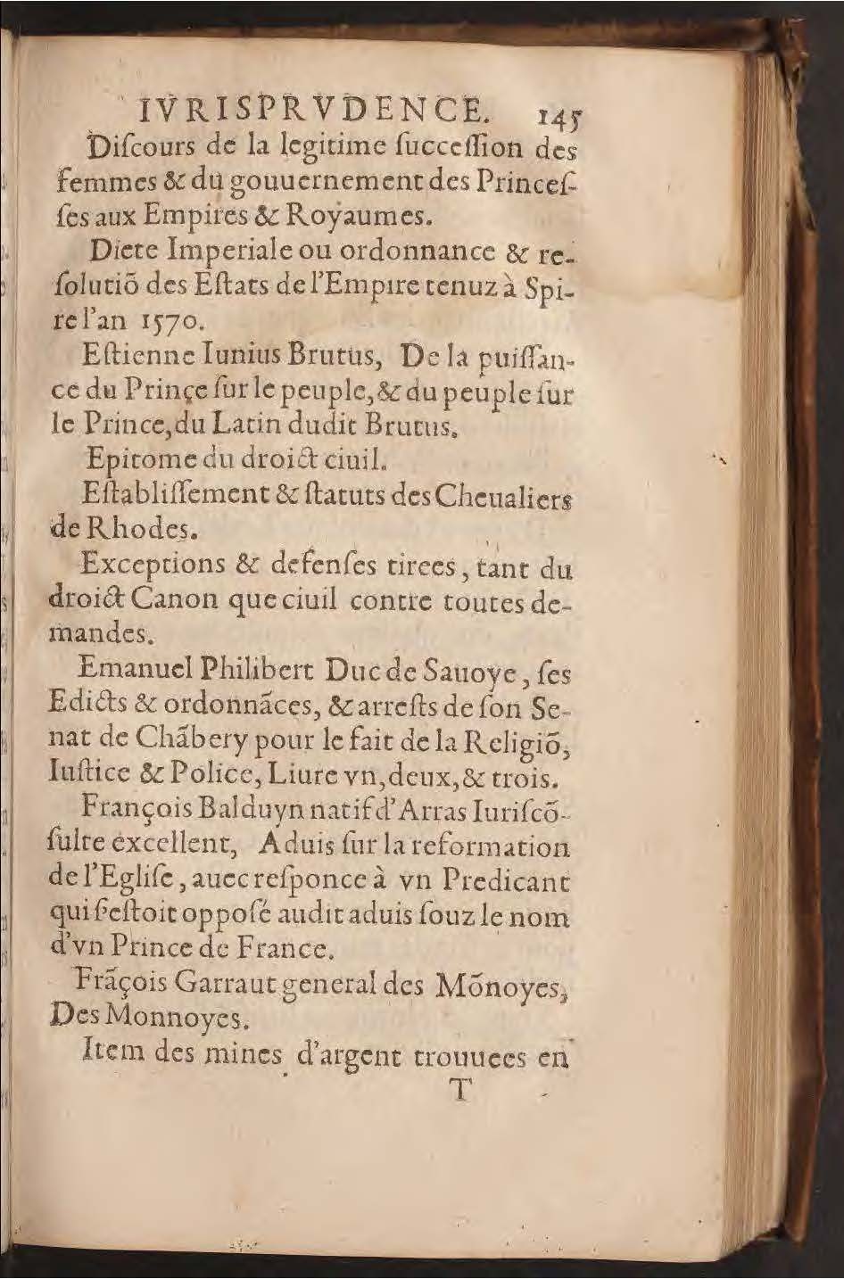 1602 - François Jacquin - Trésor des bons esprits français - BnF Arsenal