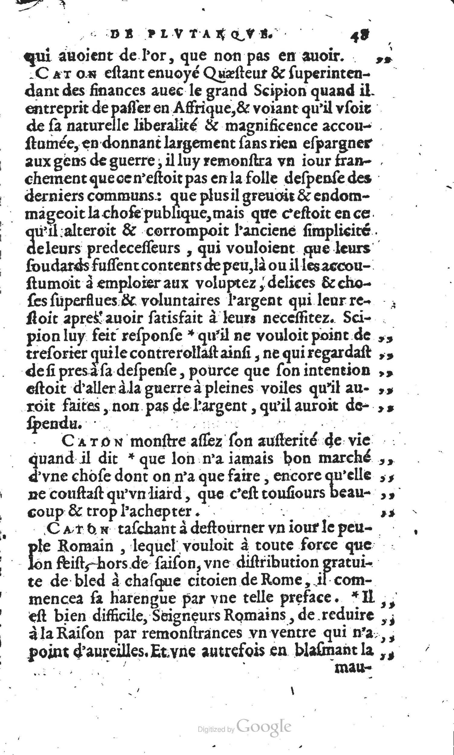 1567 - Willem Silvius - Trésor des vies de Plutarque - Anvers Musée Plantin-Moretus