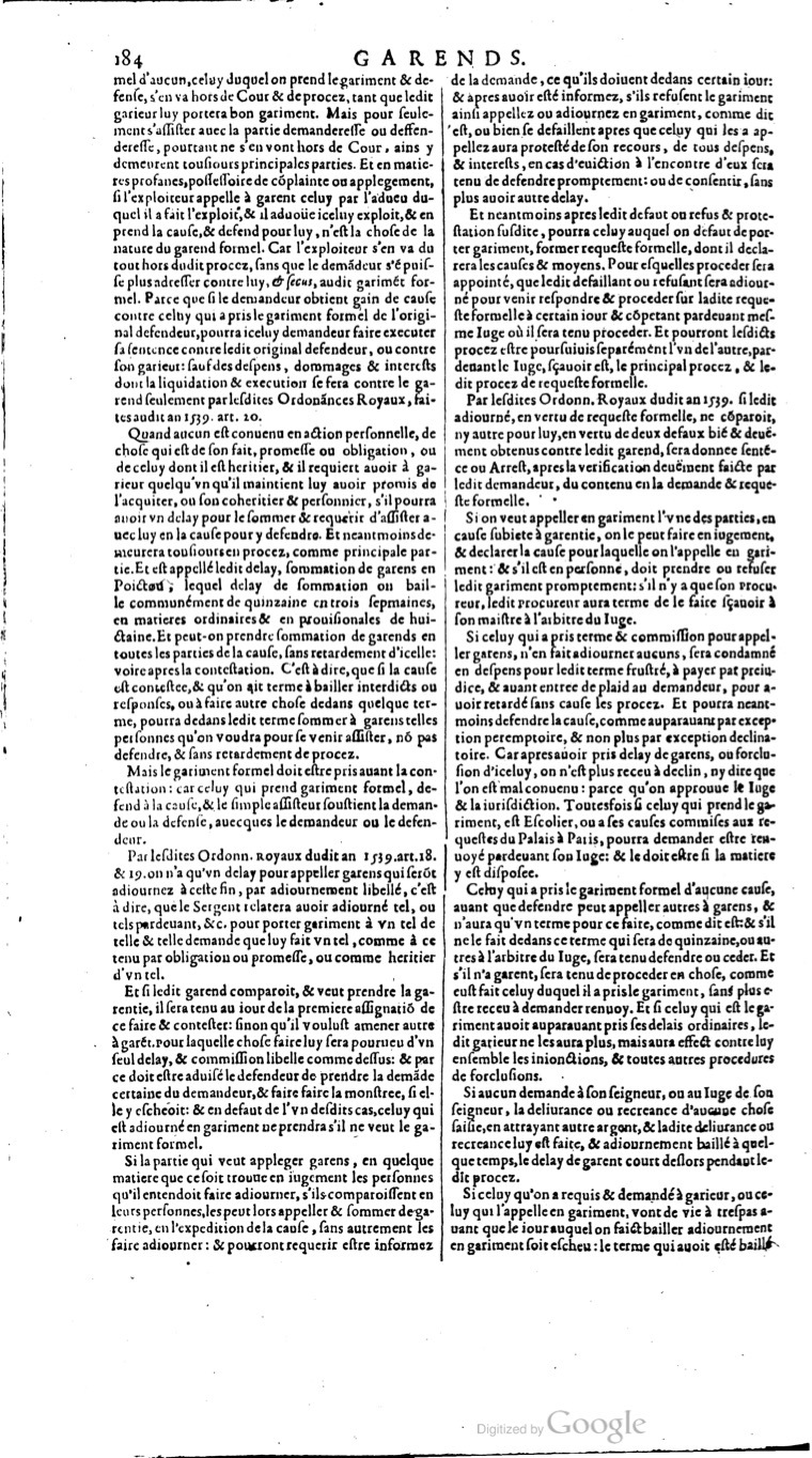 1629 - Veuve Nicolas Buon - Trésor du droit français (29620 T. 2) - BM Lyon
