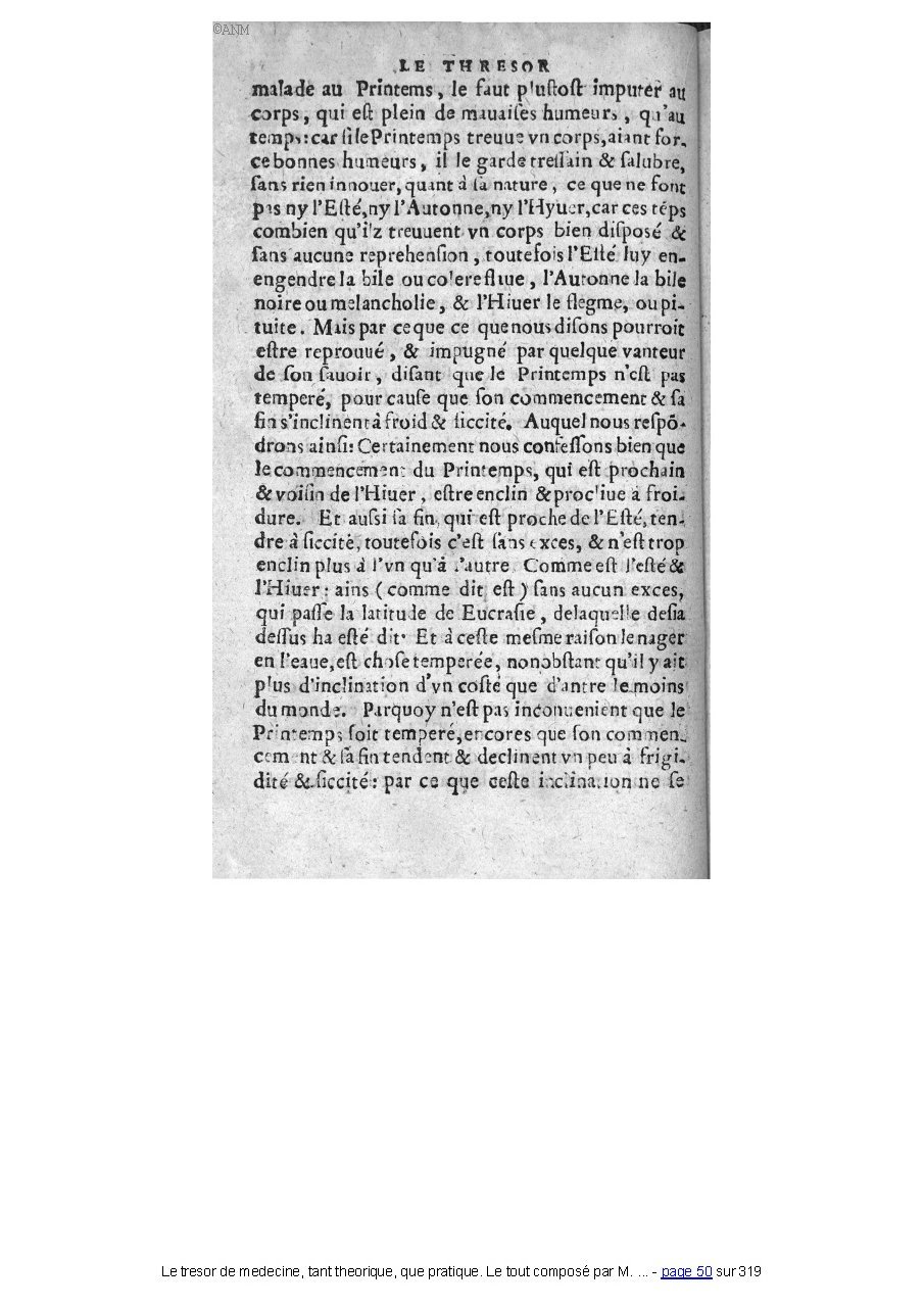 1560 - Pierre et Jan Moine - Trésor de médecine - Université Paris Cité