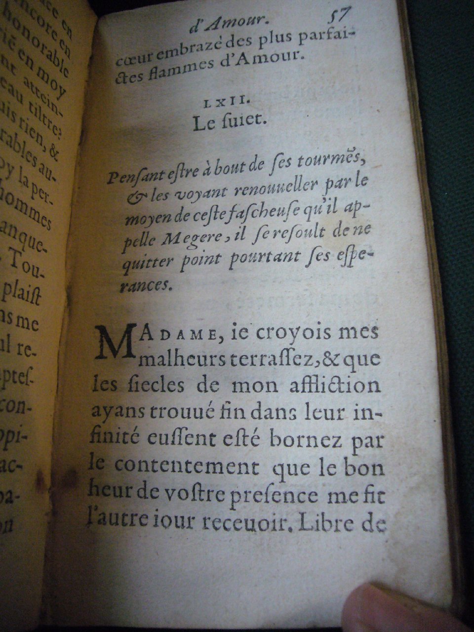 1597 - Matthieu Guillemot - Trésor d’amour - BnF Arsenal