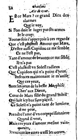 1623 - Jacques Cailloüé - Trésor ou recueil des chansons amoureuses - British Library