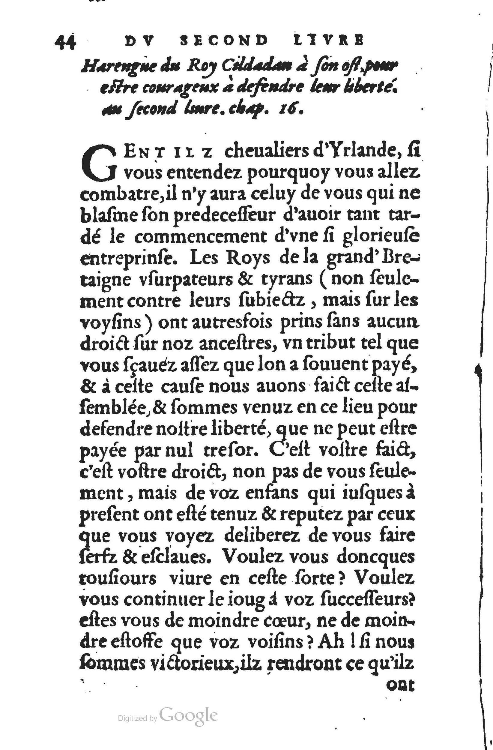 1560 - Jean d’Ogerolles et Gabriel Cotier Lyon - Trésor des Amadis - BSB Munich