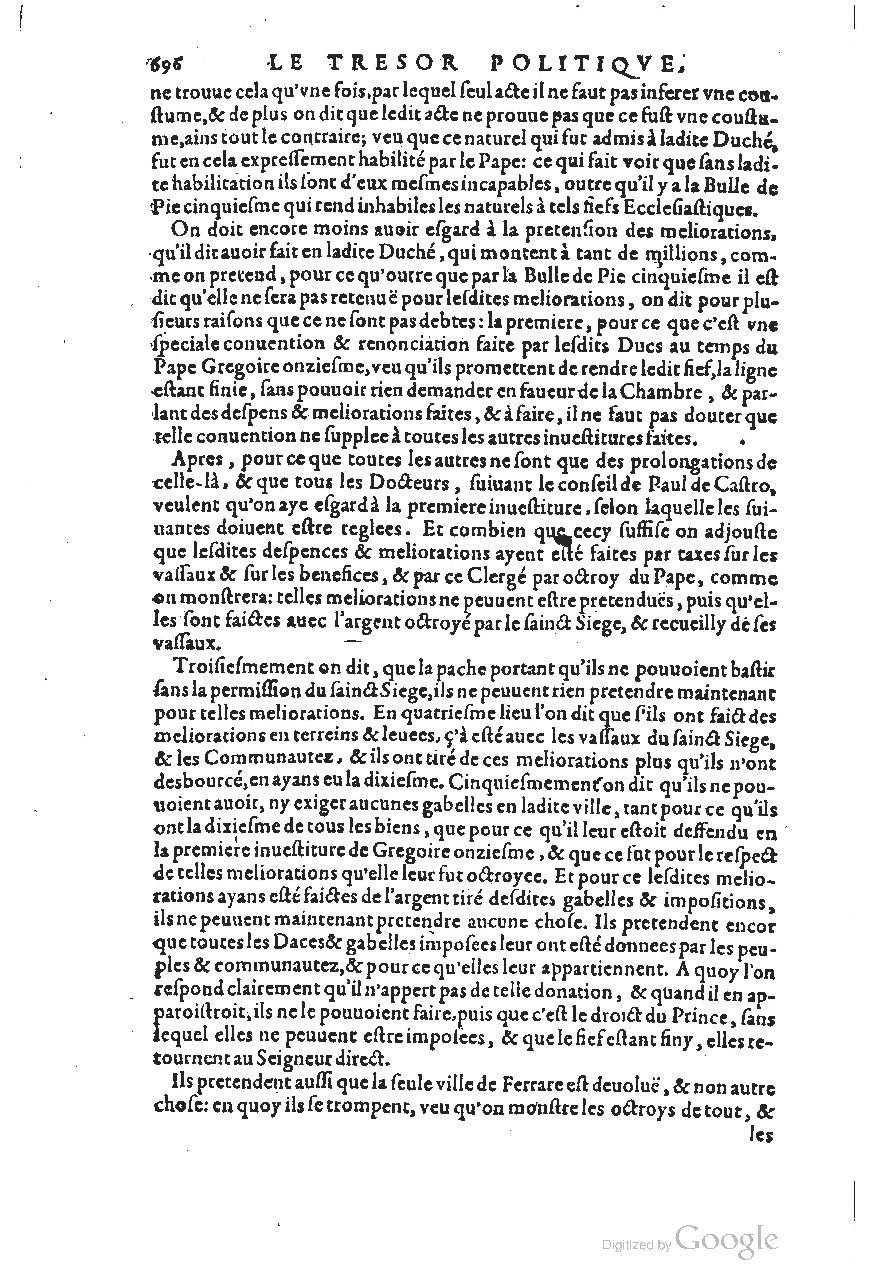 1611 - Pierre Chevalier - Trésor politique - UGent