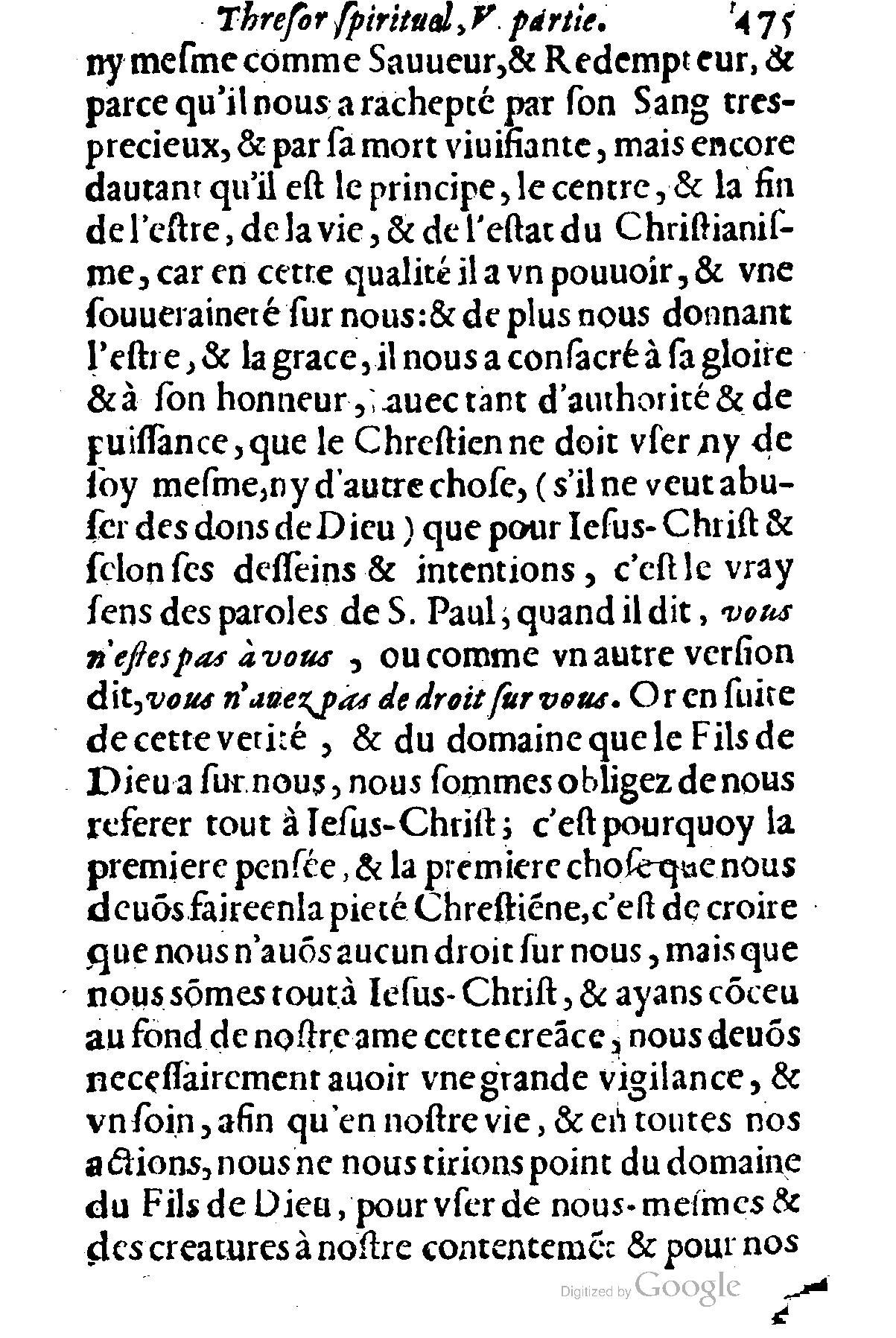 1635 - Sébastien Huré - Trésor spirituel contenant les obligations - BM Lyon