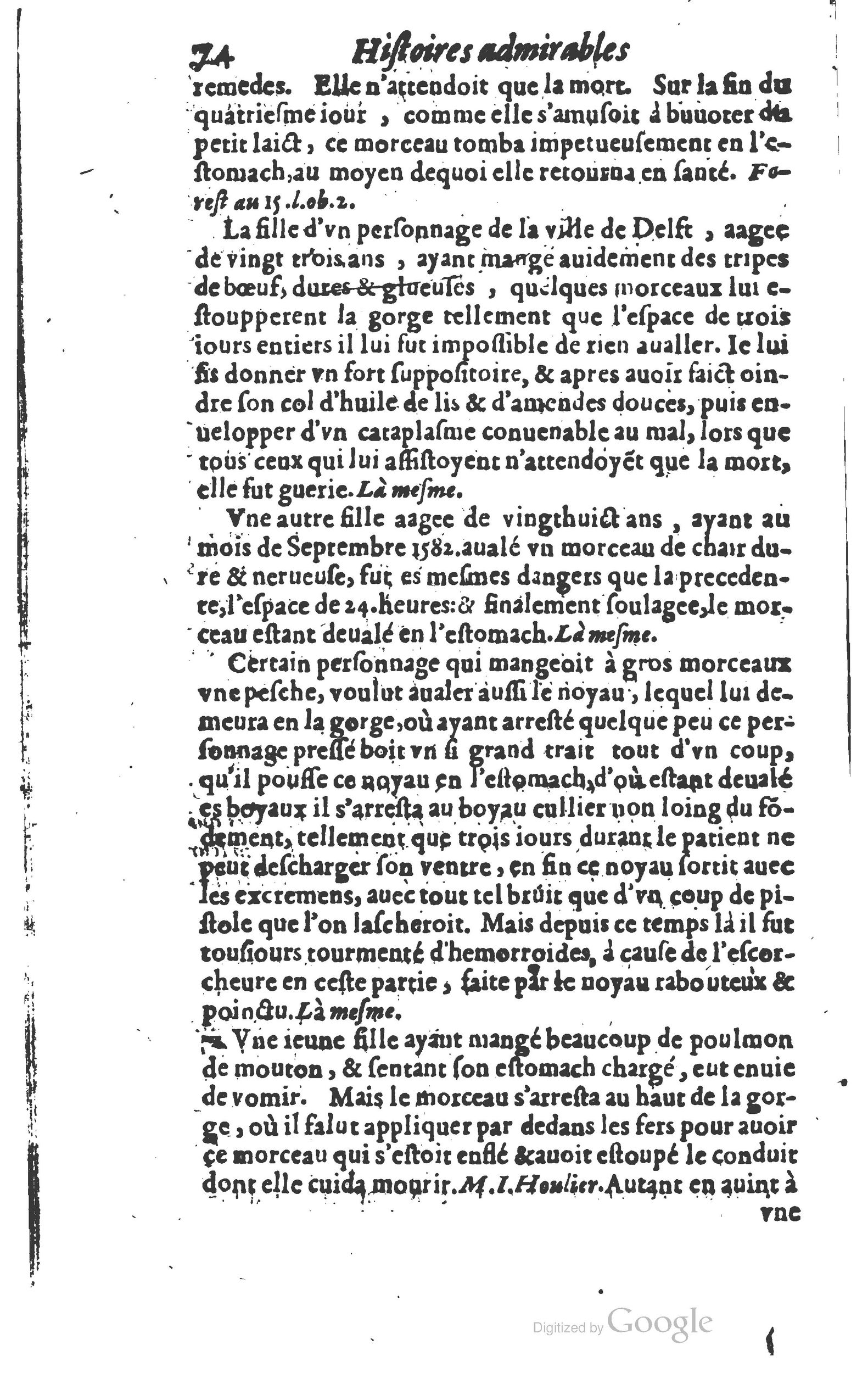 1610 - Paul Marceau - Trésor d’histoires admirables et mémorables - Princeton