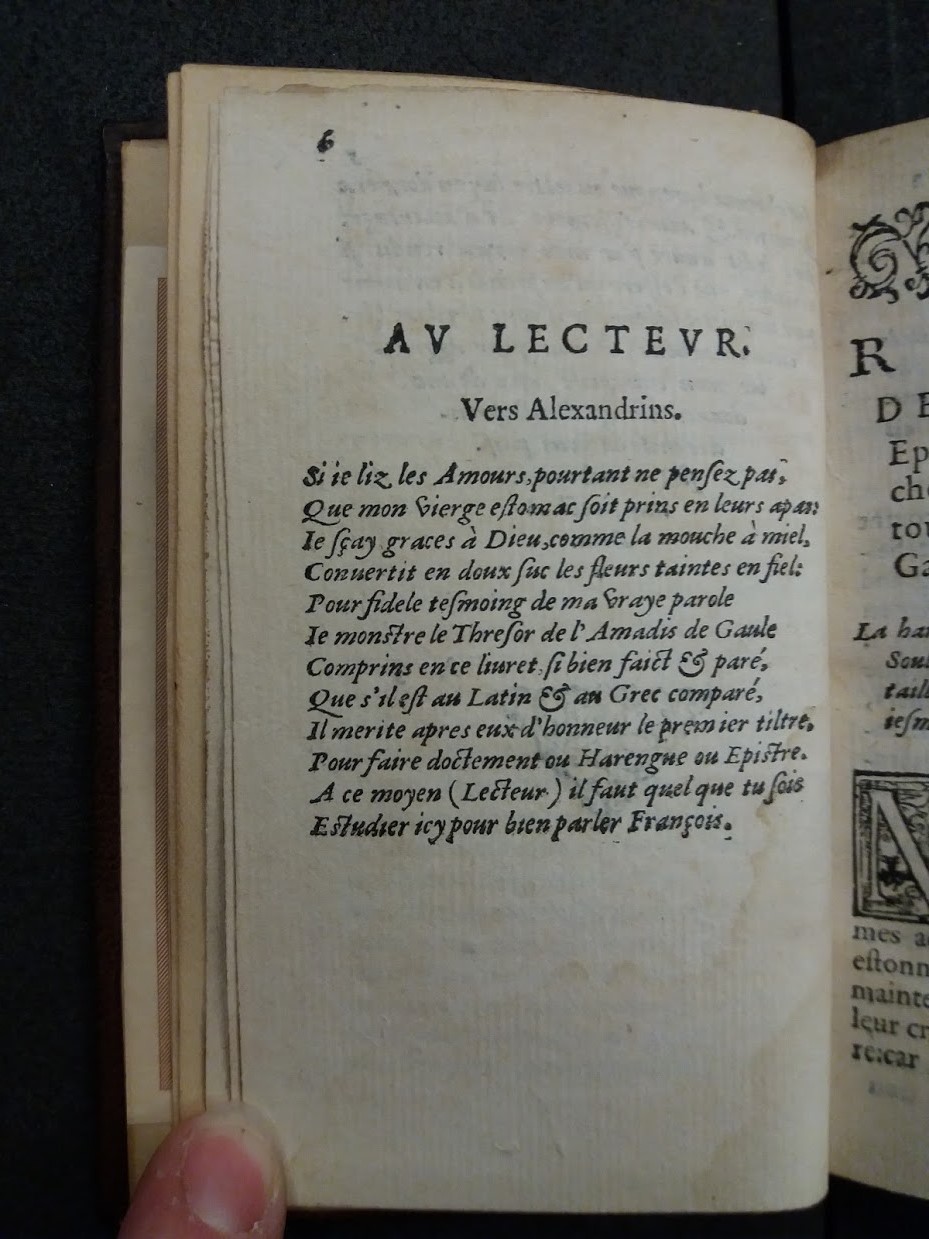 1560 - Jean d’Ogerolles et Gabriel Cotier - Trésor des Amadis - BU Chicago