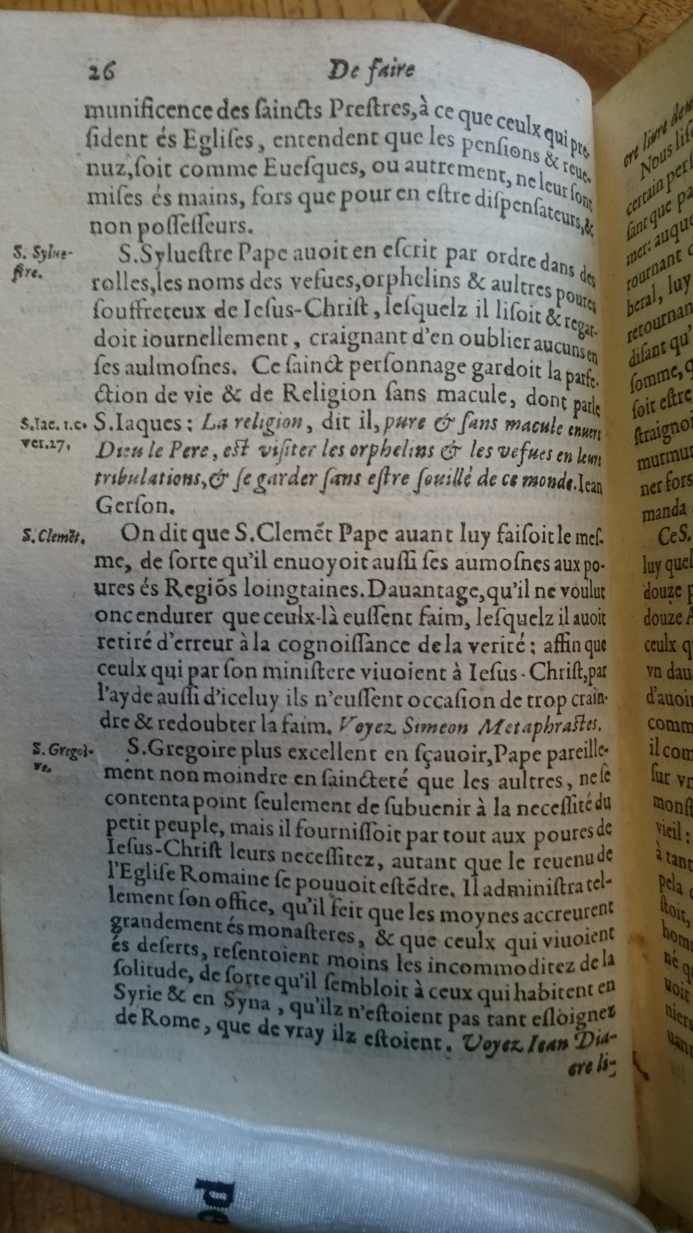 1585 - Jean Bogard - Trésor des faits et dits mémorables des hommes saints et illustres - Douai Quincy