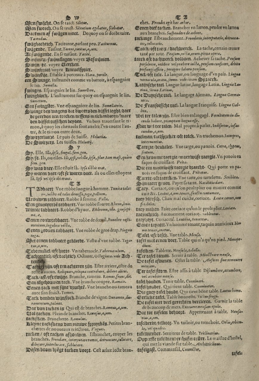 1573 - Christophe Plantin - Trésor du langage bas-allemand - Greifswald