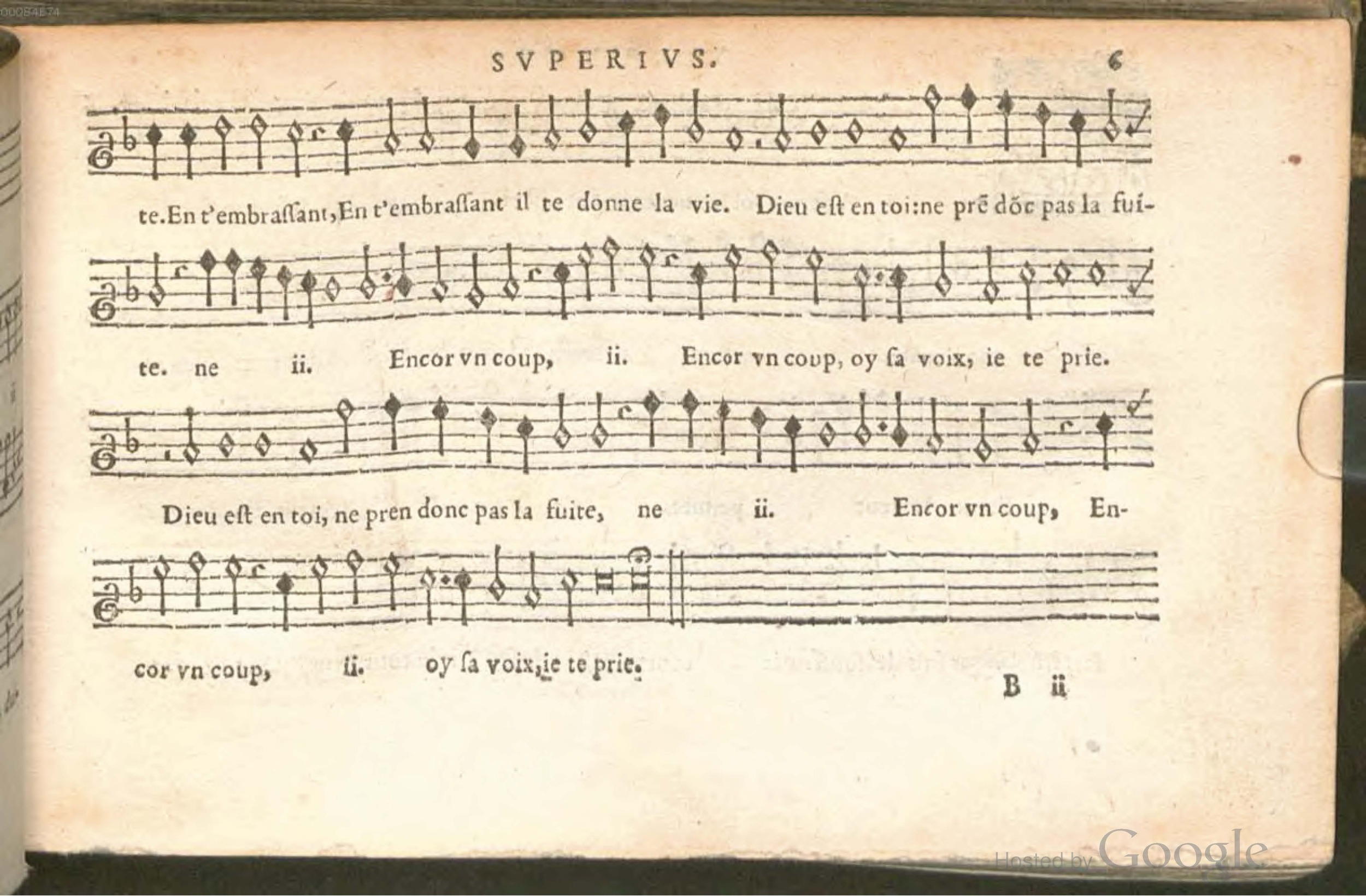 1576 - [Pierre de Saint-André] - Trésor de musique d’Orlande de Lassus Superius - BSB Munich