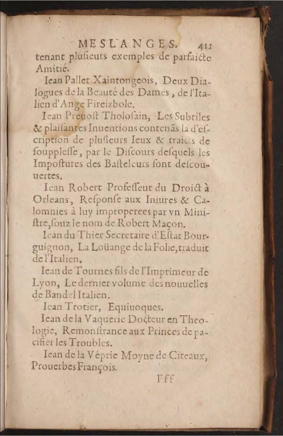 1602 - François Jacquin - Trésor des bons esprits français - BnF Arsenal