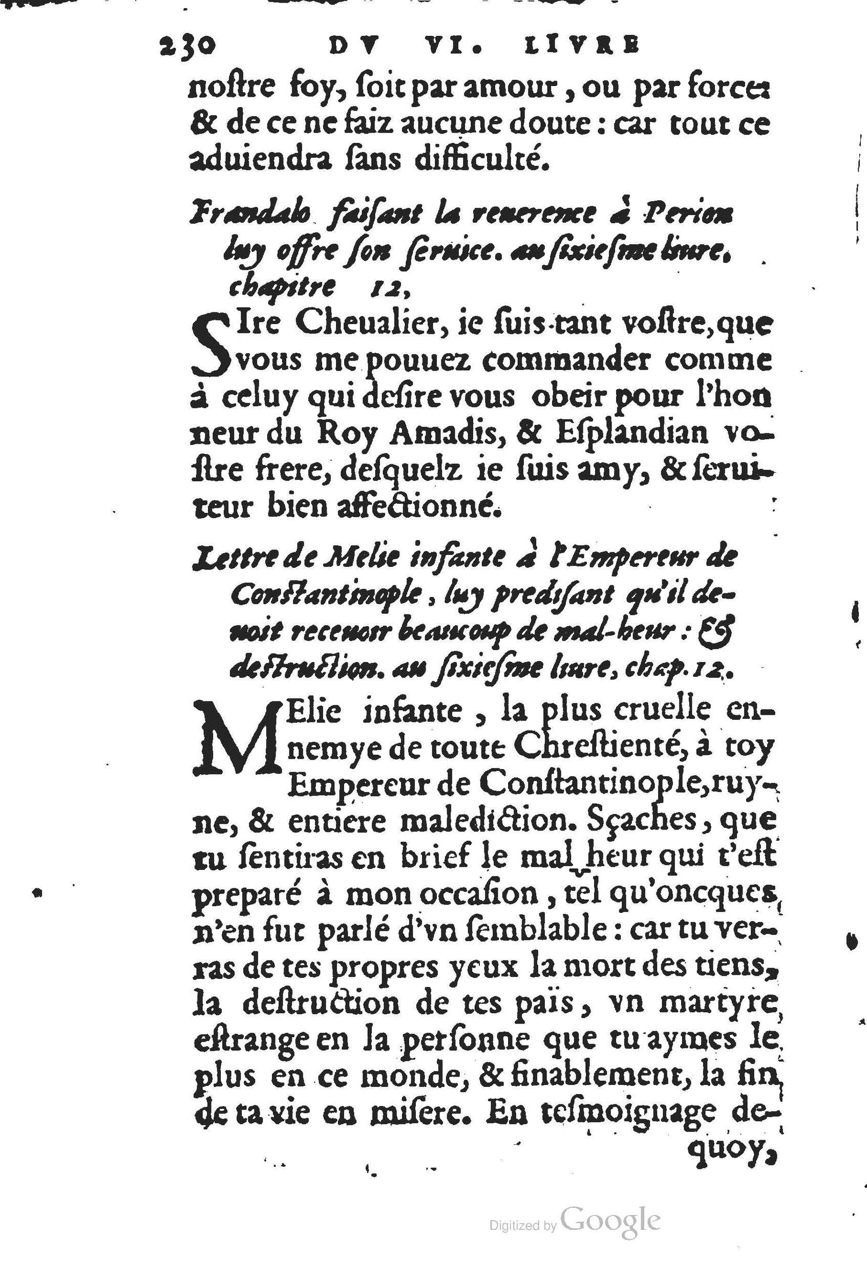 1560 - Jean d’Ogerolles et Gabriel Cotier Lyon - Trésor des Amadis - BSB Munich