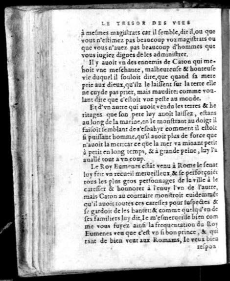 1574 - Benoît Rigaud - Trésor des vies de Plutarque - Avignon