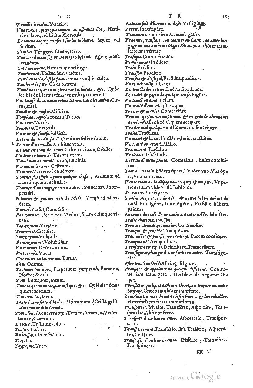 1585 - Simphorianum Beraud et Stephanum Michaëlem - Trésor des mots et traits français - Barcelone 1585 - Simphorianum Beraud et Stephanum Michaëlem - Trésor des mots et traits français - Barcelone