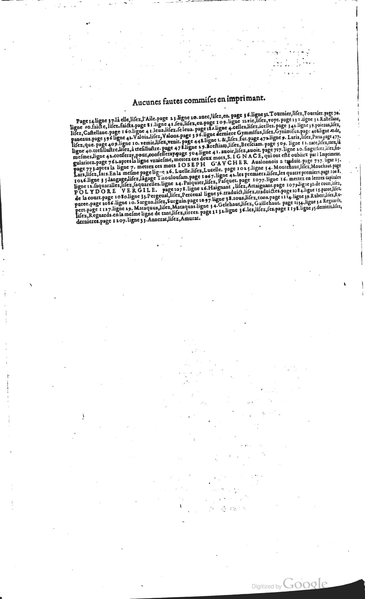 1585 - Barthélemy Honorat - Bibliothèques françaises - BSB Munich