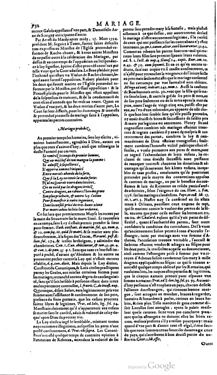 1629 - Veuve Nicolas Buon - Trésor du droit français (21754 T. 2) - BM Lyon