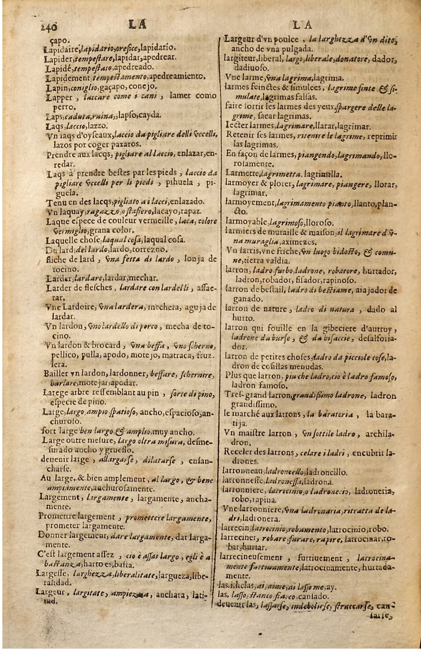 1627 - Jacques Crespin - Trésor des trois langues (Seconde partie) - Regensburg