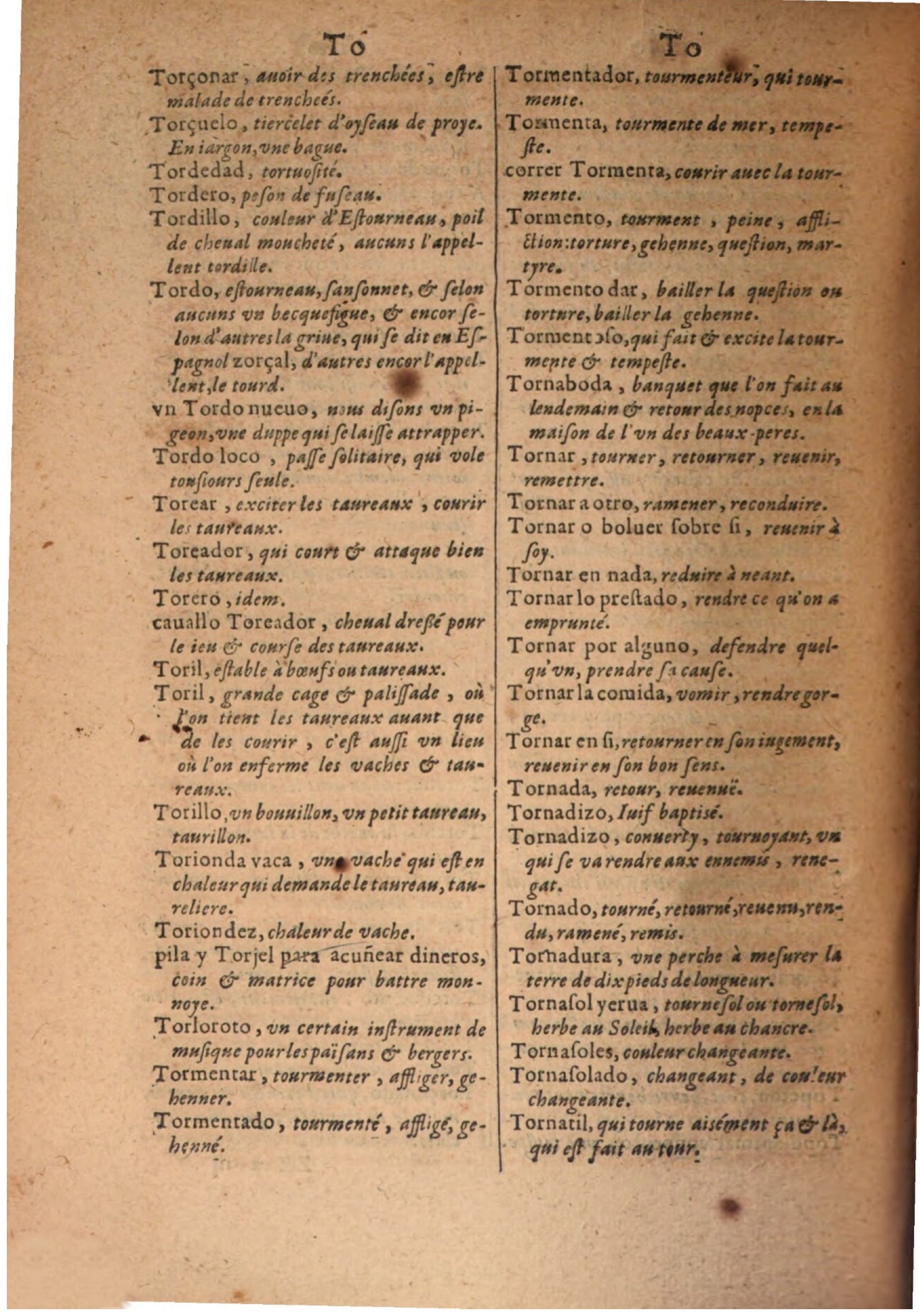 1645 - A. de Sommaville et A. Courbé - Trésor des deux langues espagnole et française - BSB Munich 1645 - A. de Sommaville et A. Courbé - Trésor des deux langues espagnole et française - BSB Munich