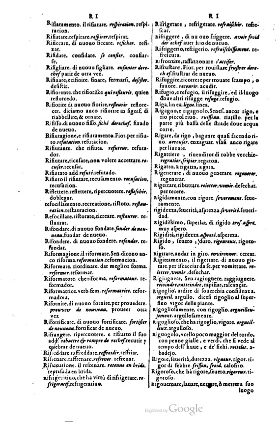 1617 - Samuel Crespin - Trésor des trois langues espagnole, française et italienne (3 parties) - Ohio 1617 - Samuel Crespin - Trésor des trois langues espagnole, française et italienne (3 parties) - Ohio