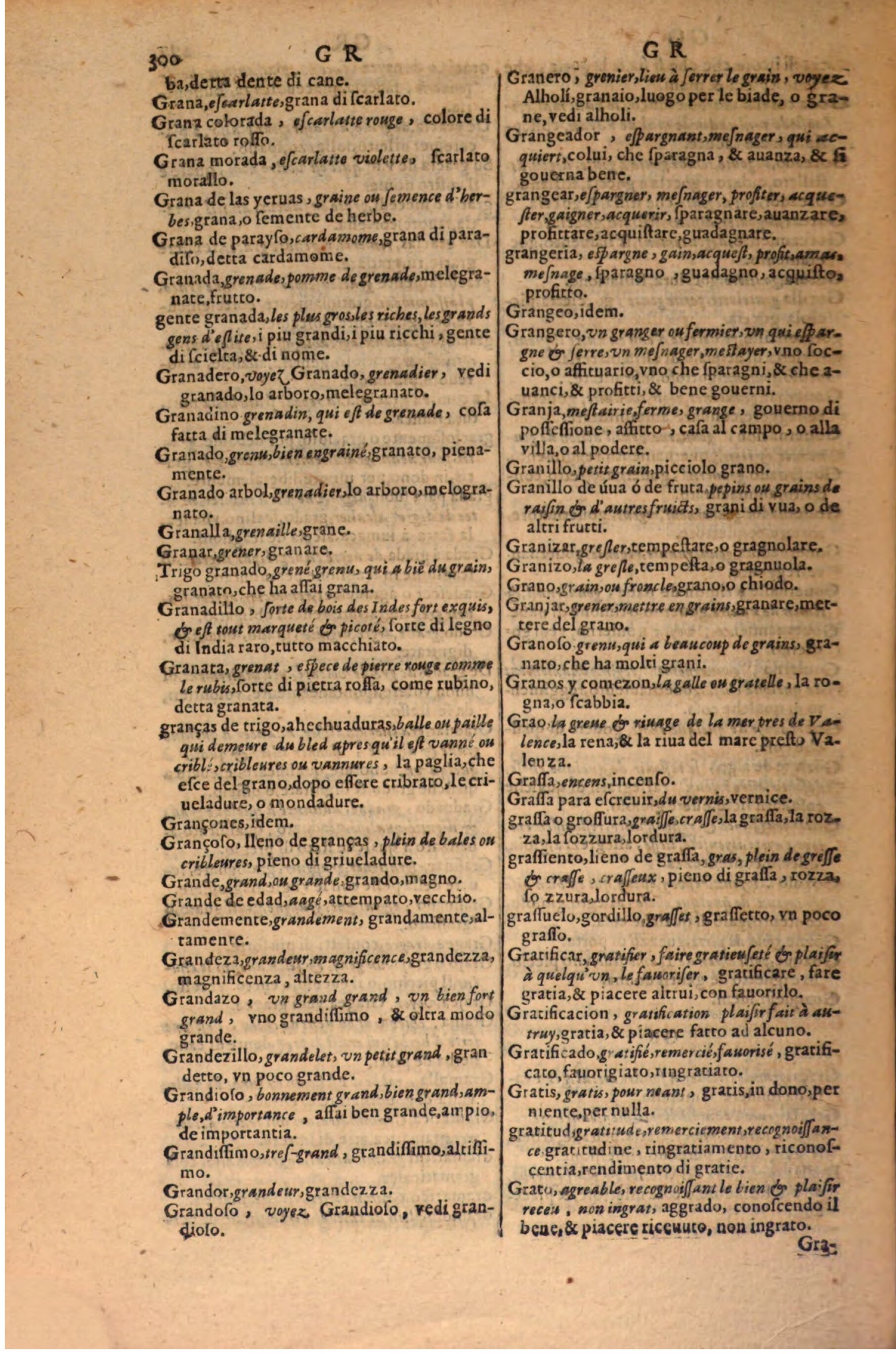 1606 - Samuel Crespin - Thresor des trois langues, francoise, italiene et espagnolle - BSB Munich