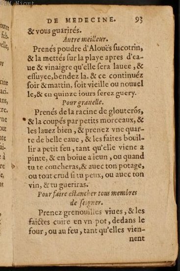 1586 - Benoît Rigaud - Trésor des fleurs et secrets de médecine - Université Paris Cité