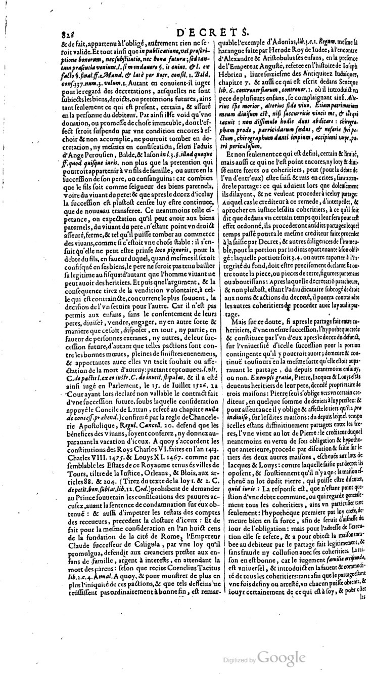 1629 - Veuve Nicolas Buon - Trésor du droit français (29620 T. 1) - BM Lyon