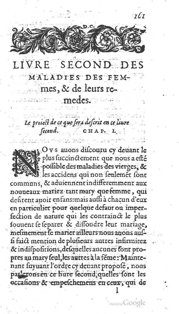 1585 - Jacques du Puis - Trésor des remèdes secrets pour les maladies des femmes - BnF