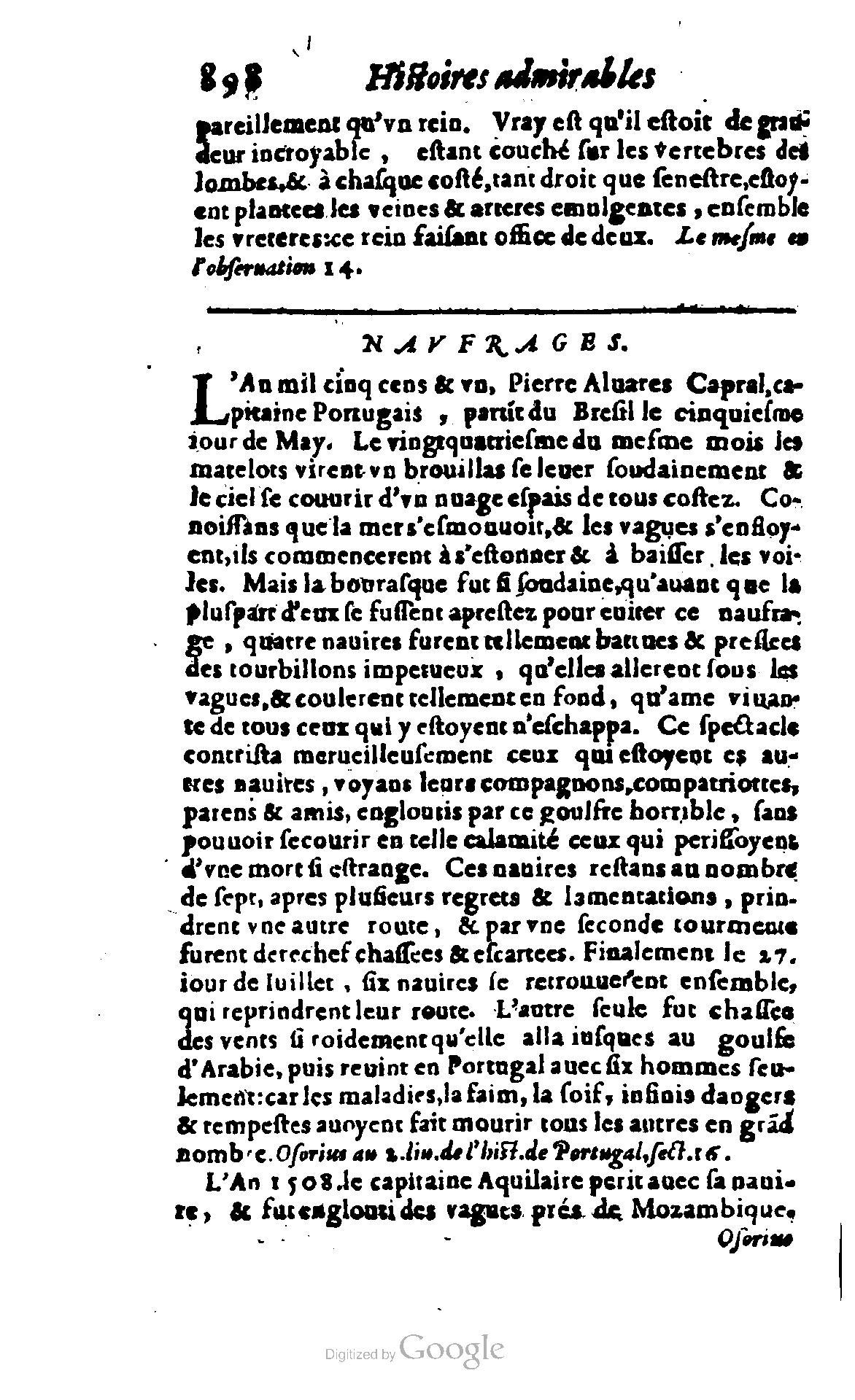 1620 - Samuel Crespin - Trésor d’histoires admirables et mémorables - BCU Lausanne