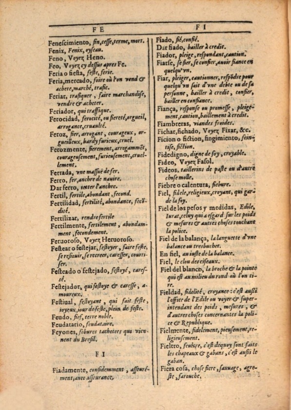 1607 - Marc Orry - Trésor des deux langues espagnole et française (Première et Seconde parties) - ÖNB Wien