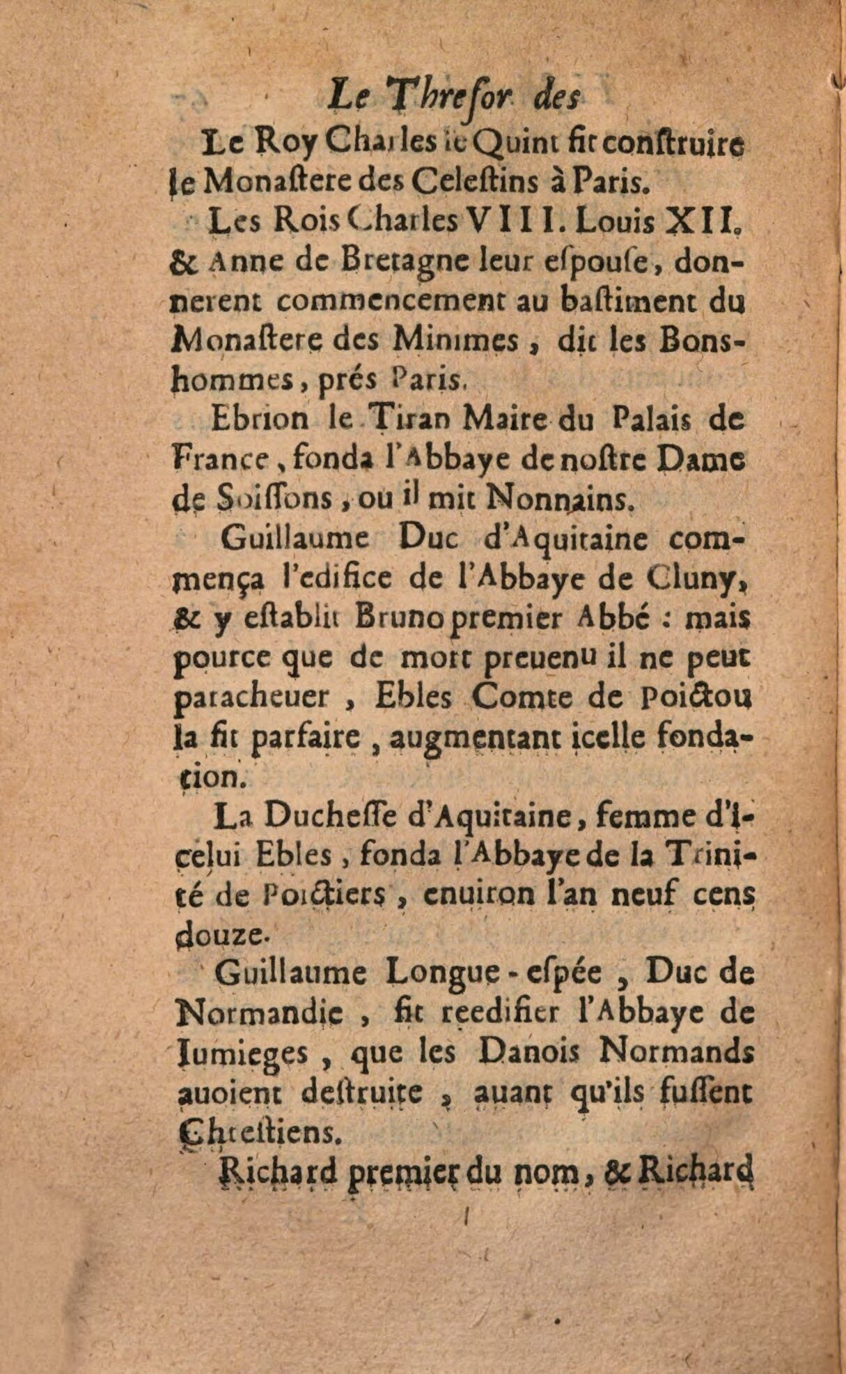 1639 - Jean Corrozet - Trésor des histoires de France - BSB Munich
