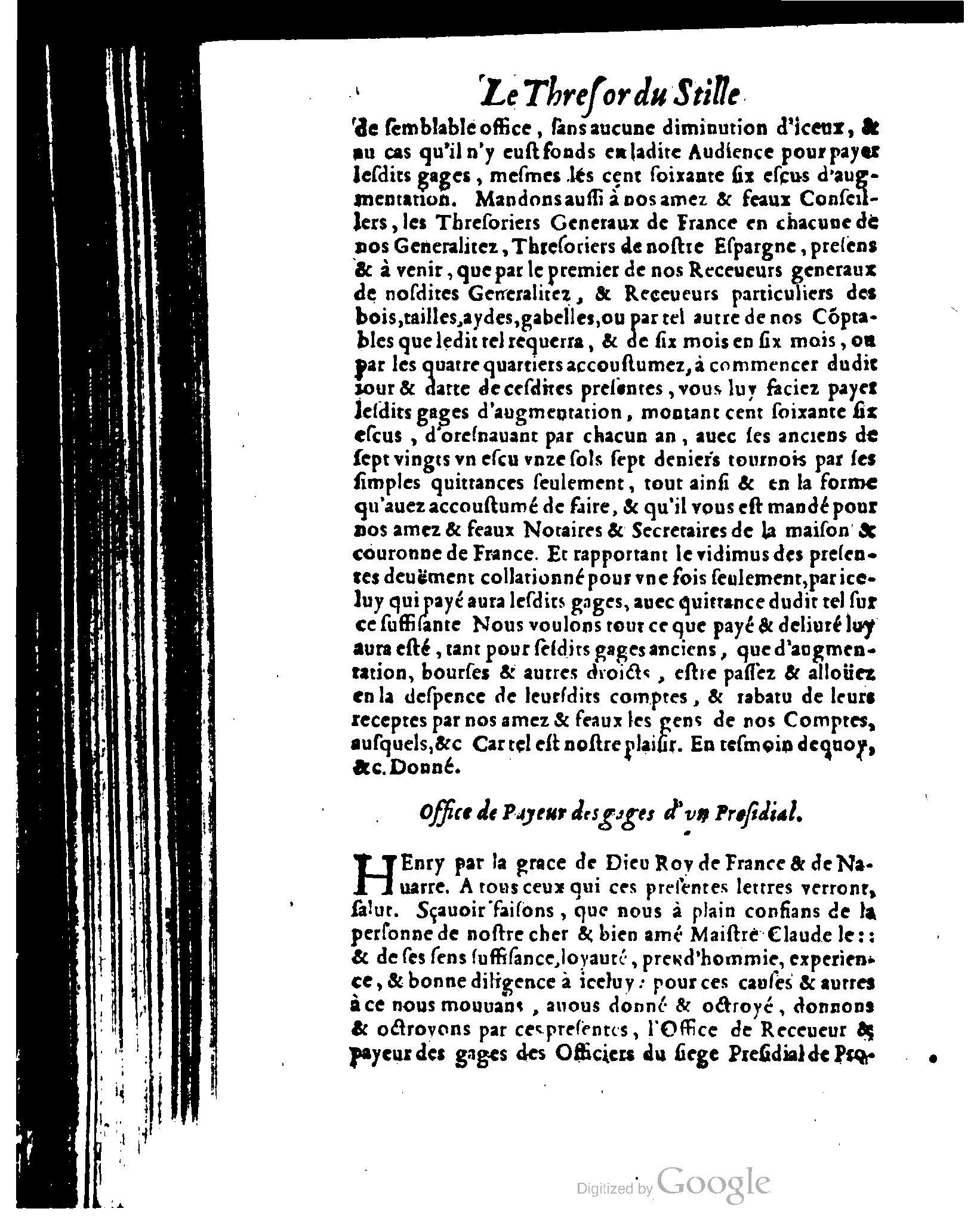 1614 - Jean Richer - Trésor du nouveau style et protocole de la chancellerie de France - BSB Munich