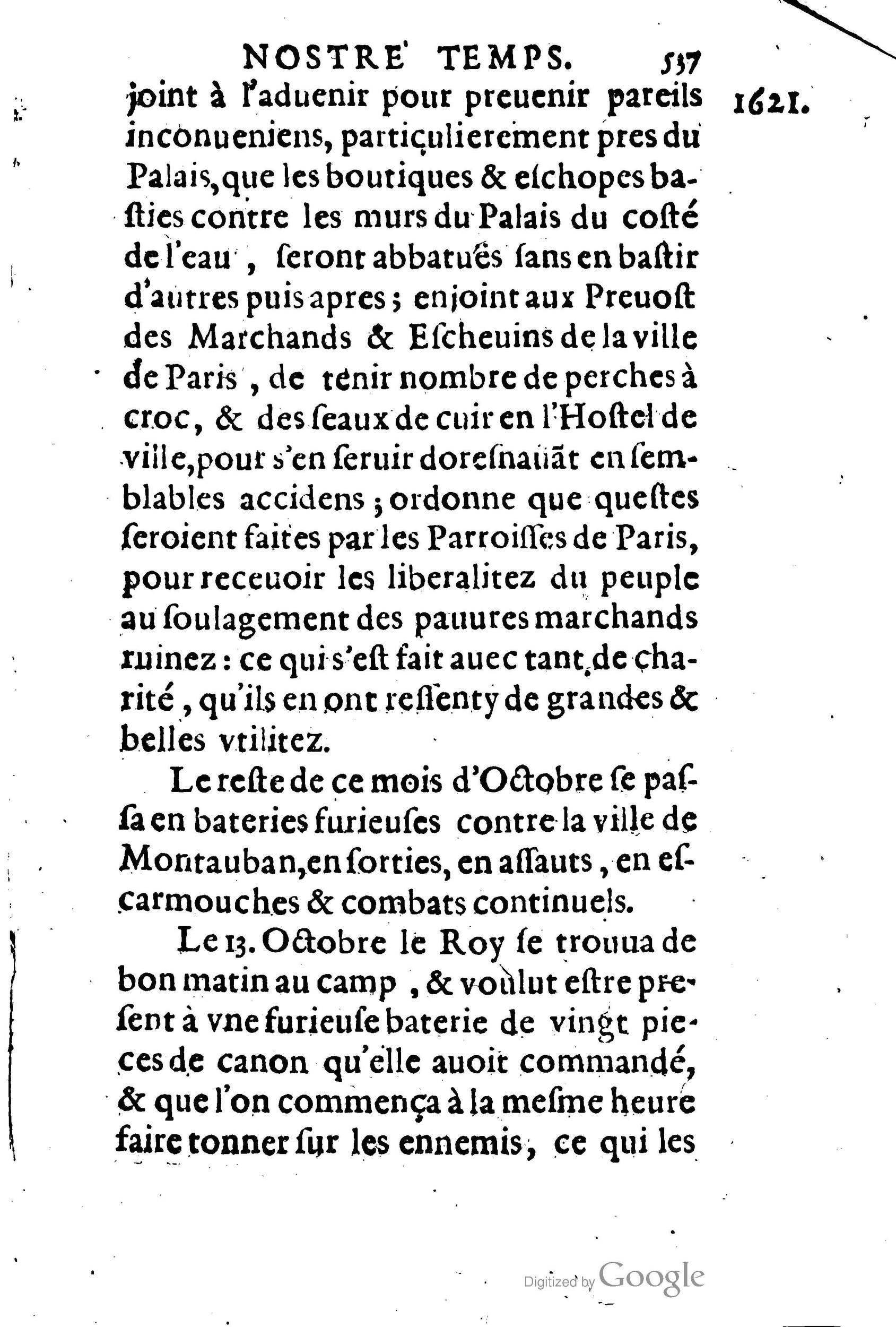1623 - Joseph Bouillerot - Trésor de l’histoire générale de notre temps - BM Lyon