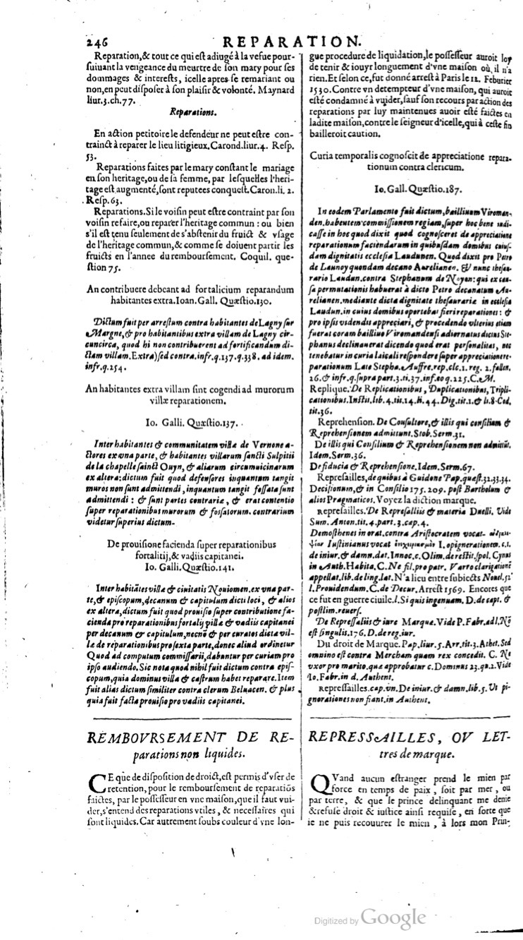 1629 - Veuve Nicolas Buon - Trésor du droit français (21754 T. 3) - BM Lyon