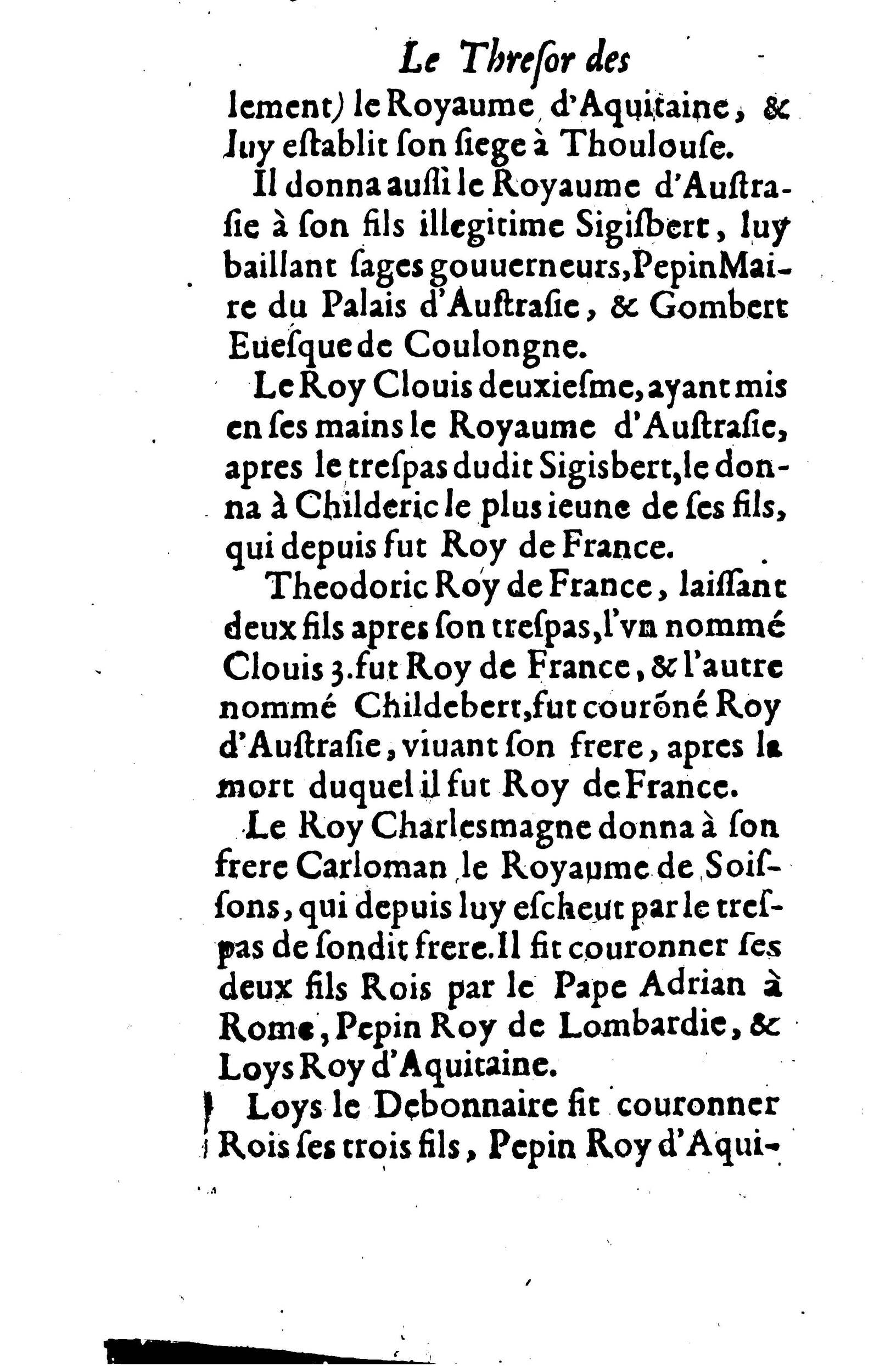1617 - Jean Corrozet - Trésor des histoires de France - BM Lyon