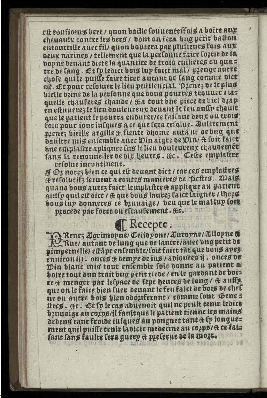 1544 - Josse Lambert - Trésor du remède préservatif et guérison de la peste - UGent