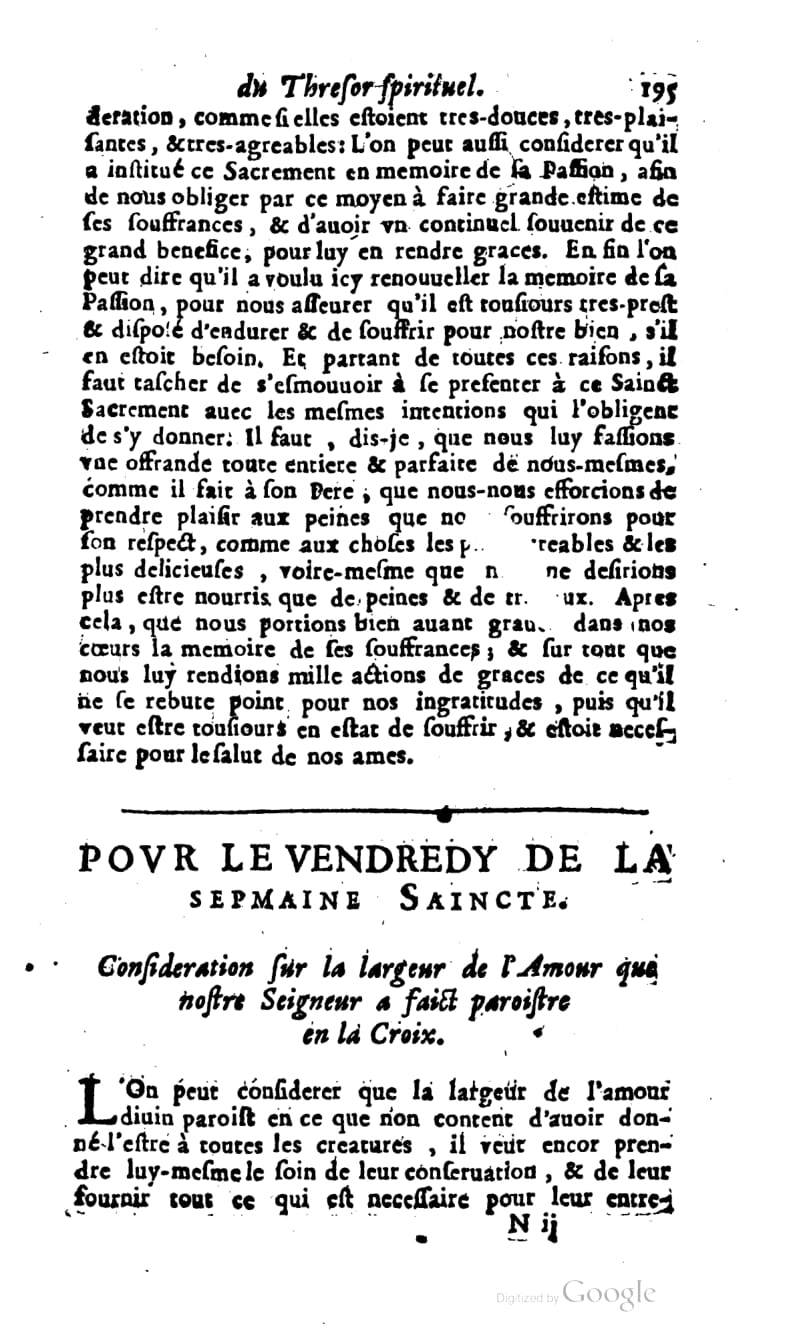 1637 - s.n. - Trésor spirituel des âmes religieuses - BM Lyon