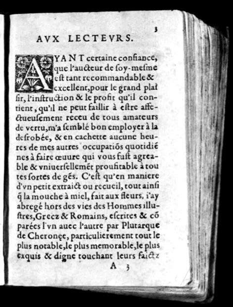 1574 - Benoît Rigaud - Trésor des vies de Plutarque - Avignon 1574 - Benoît Rigaud - Trésor des vies de Plutarque - Avignon