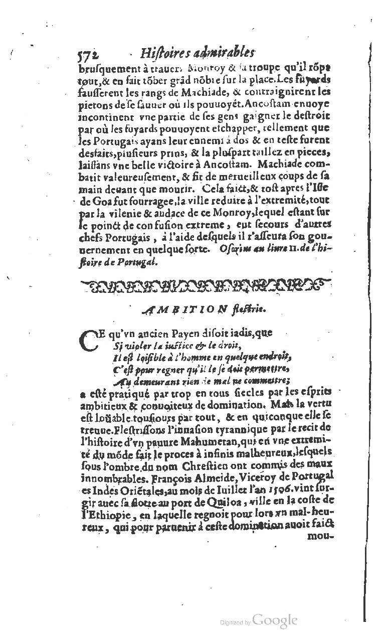 1610 - Paul Marceau - Trésor d’histoires admirables et mémorables - BSB Munich