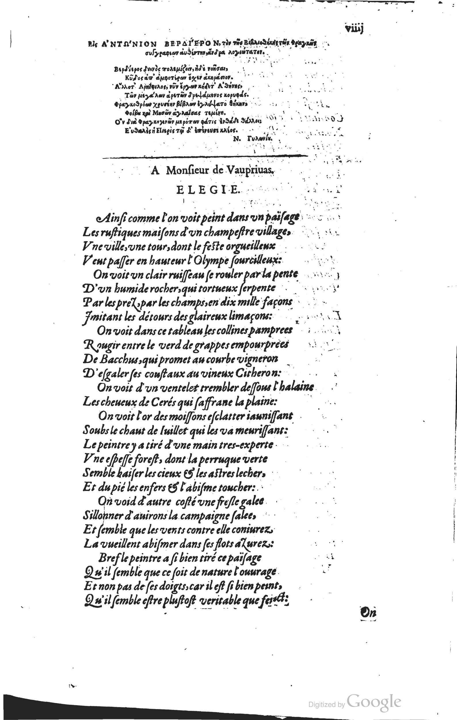 1585 - Barthélemy Honorat - Bibliothèques françaises - BSB Munich