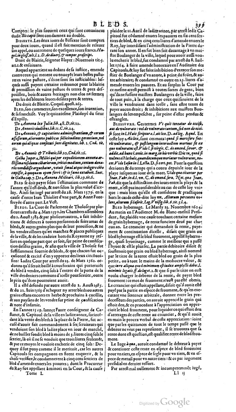 1629 - Veuve Nicolas Buon - Trésor du droit français (21754 T. 1) - BM Lyon