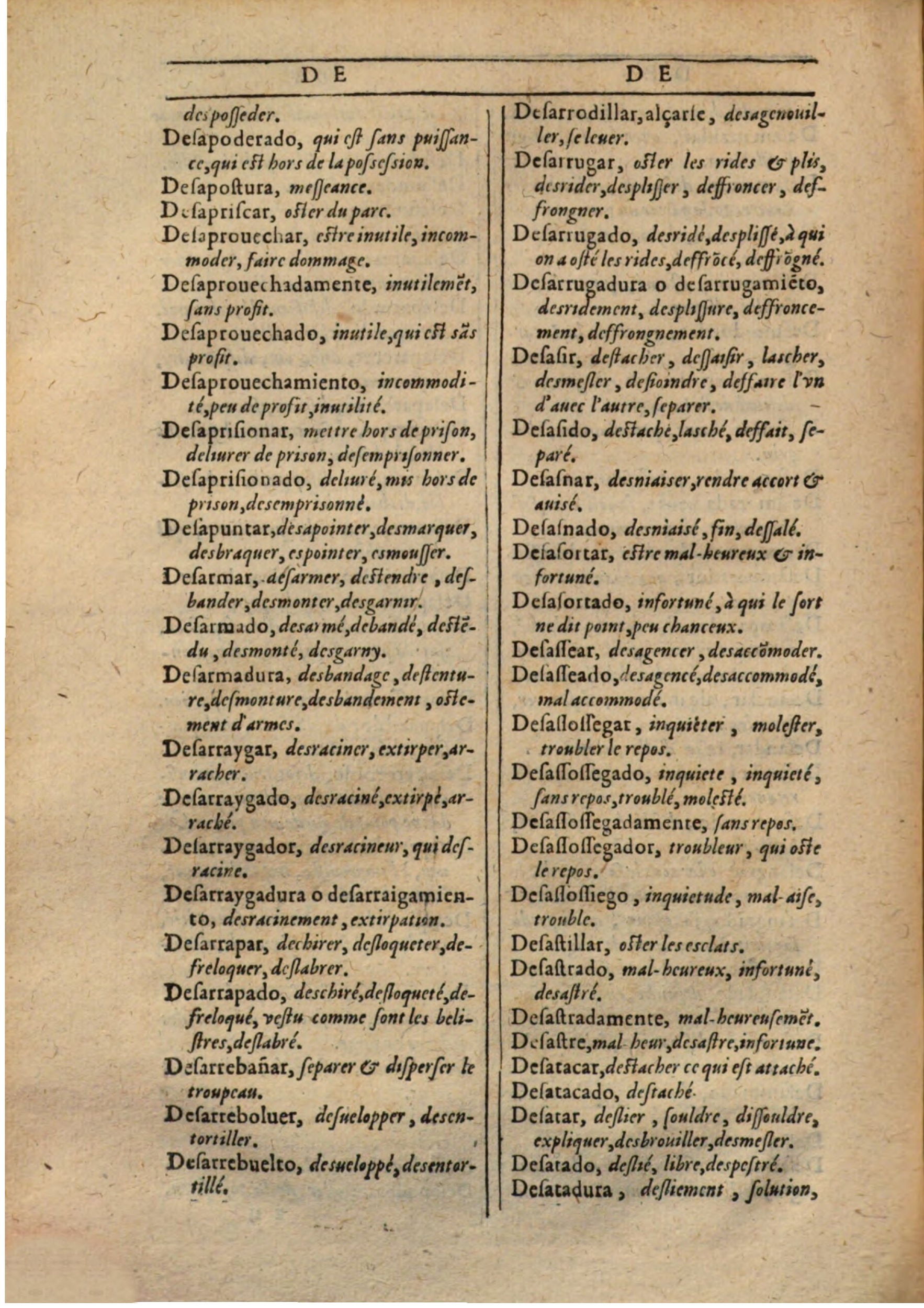 1607 - Marc Orry - Trésor des deux langues espagnole et française (Première partie) - BSB Munich 1607 - Marc Orry - Trésor des deux langues espagnole et française (Première partie) - BSB Munich