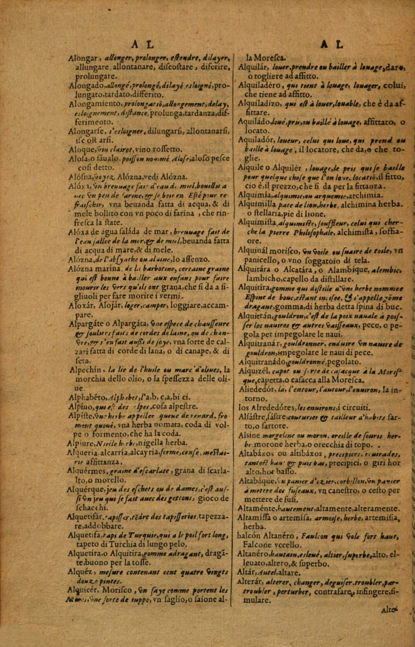 1617 - Samuel Crespin - Trésor des trois langues espagnole, française et italienne (Première partie) - Regensburg