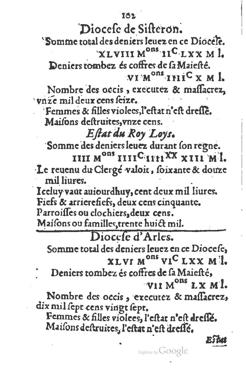 1581 - s.n. - Secret des trésors de France (Livre II) - BSB Munich