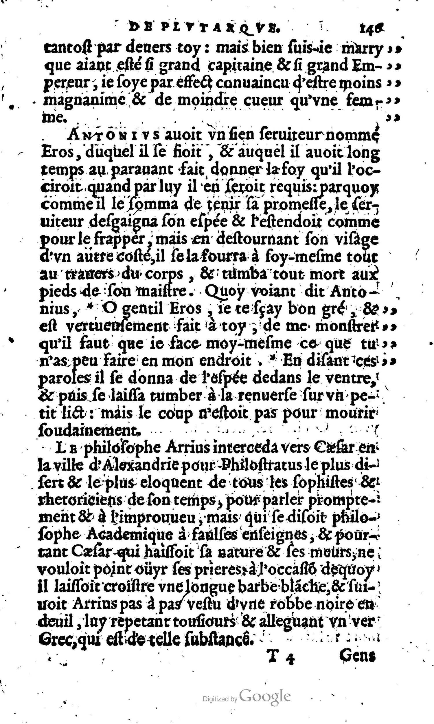 1568 - Willem Silvius - Trésor des vies de Plutarque - Anvers Plantin-Moretus
