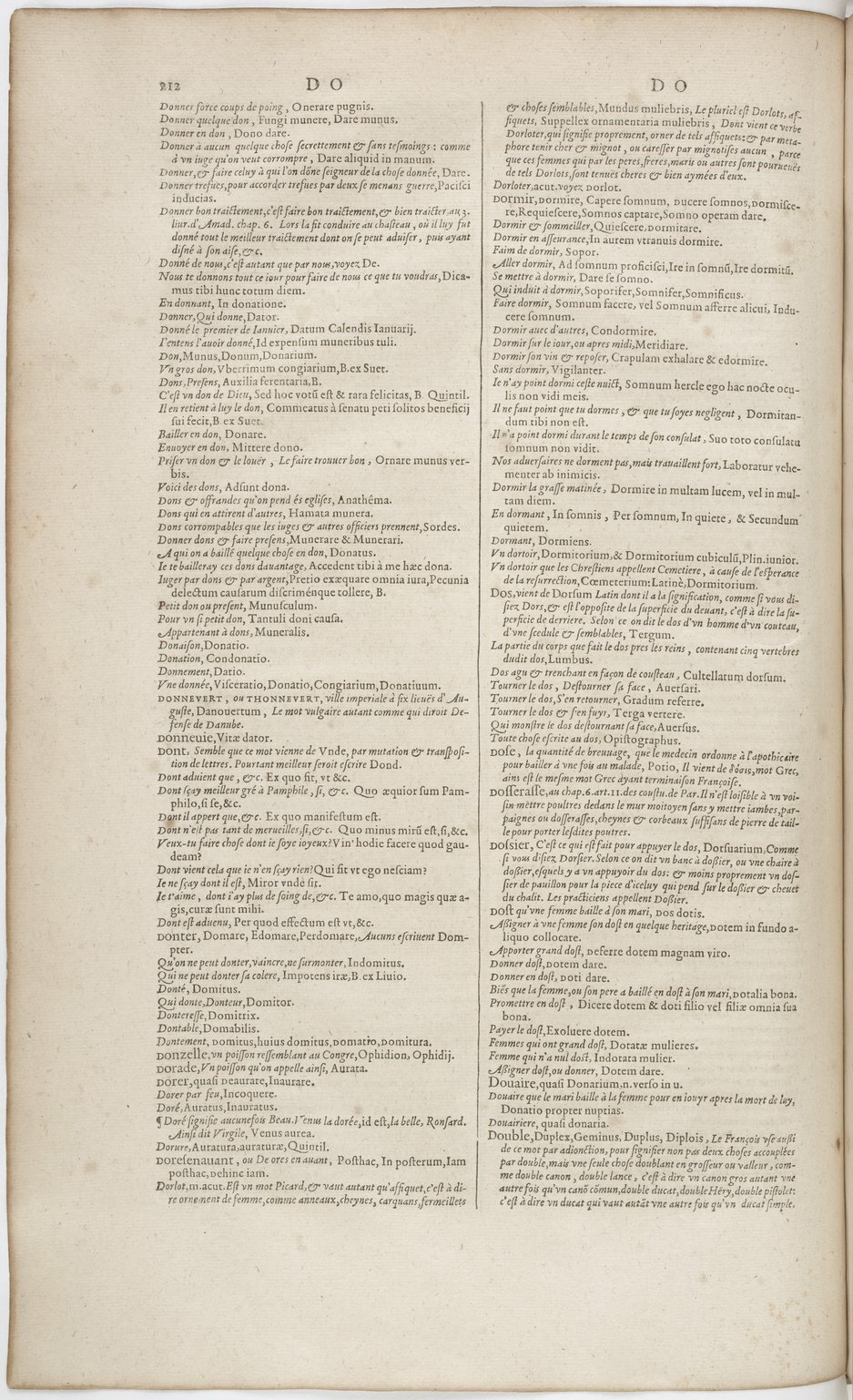 1606 - David Douceur - Trésor de la langue française - BnF